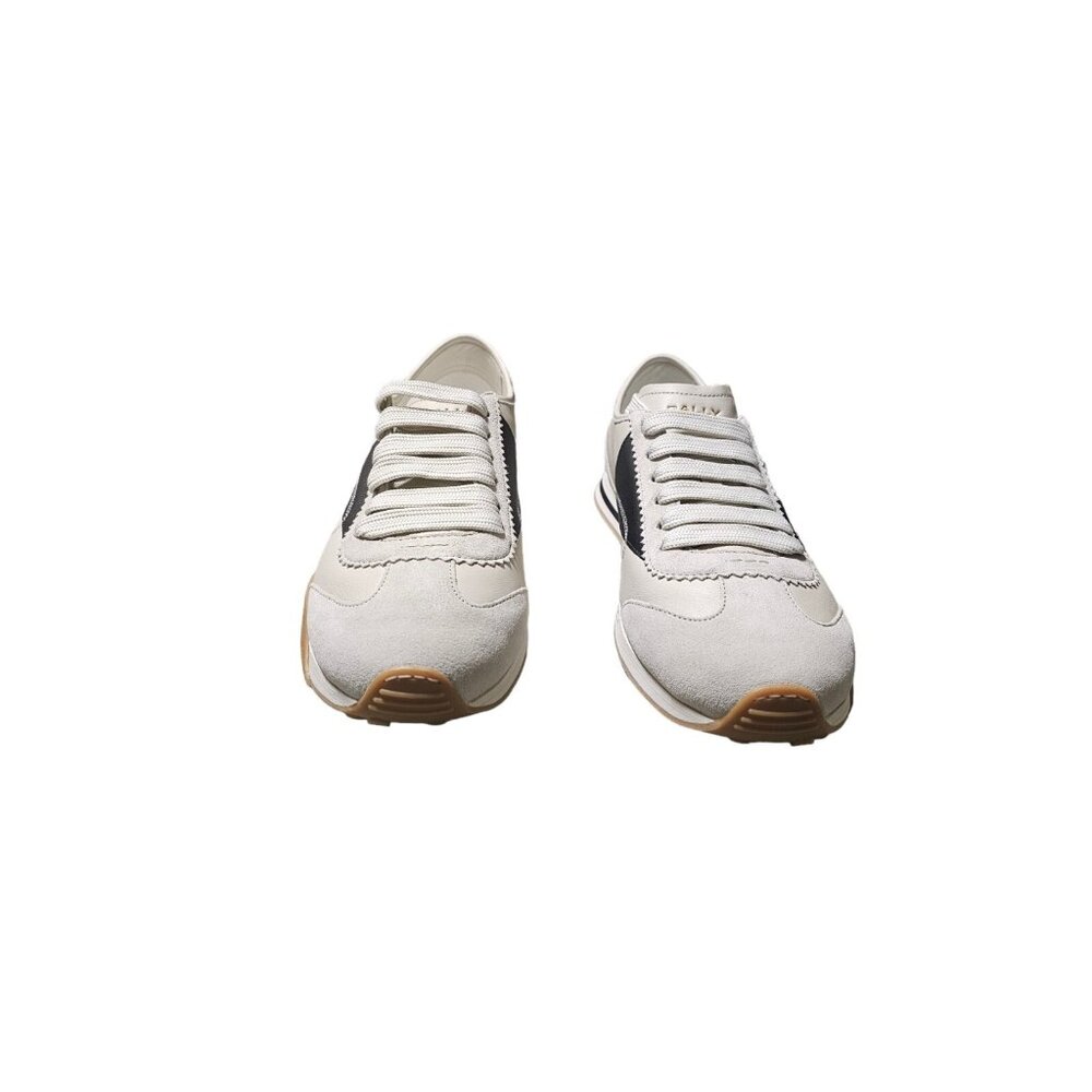 Bally Leather Sonney Sneakers Mens EU 46 US 13 UK 12 White Black